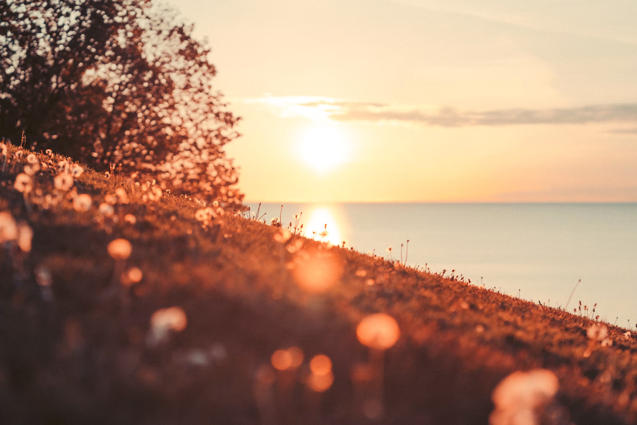Sunset off Lake Ontario.